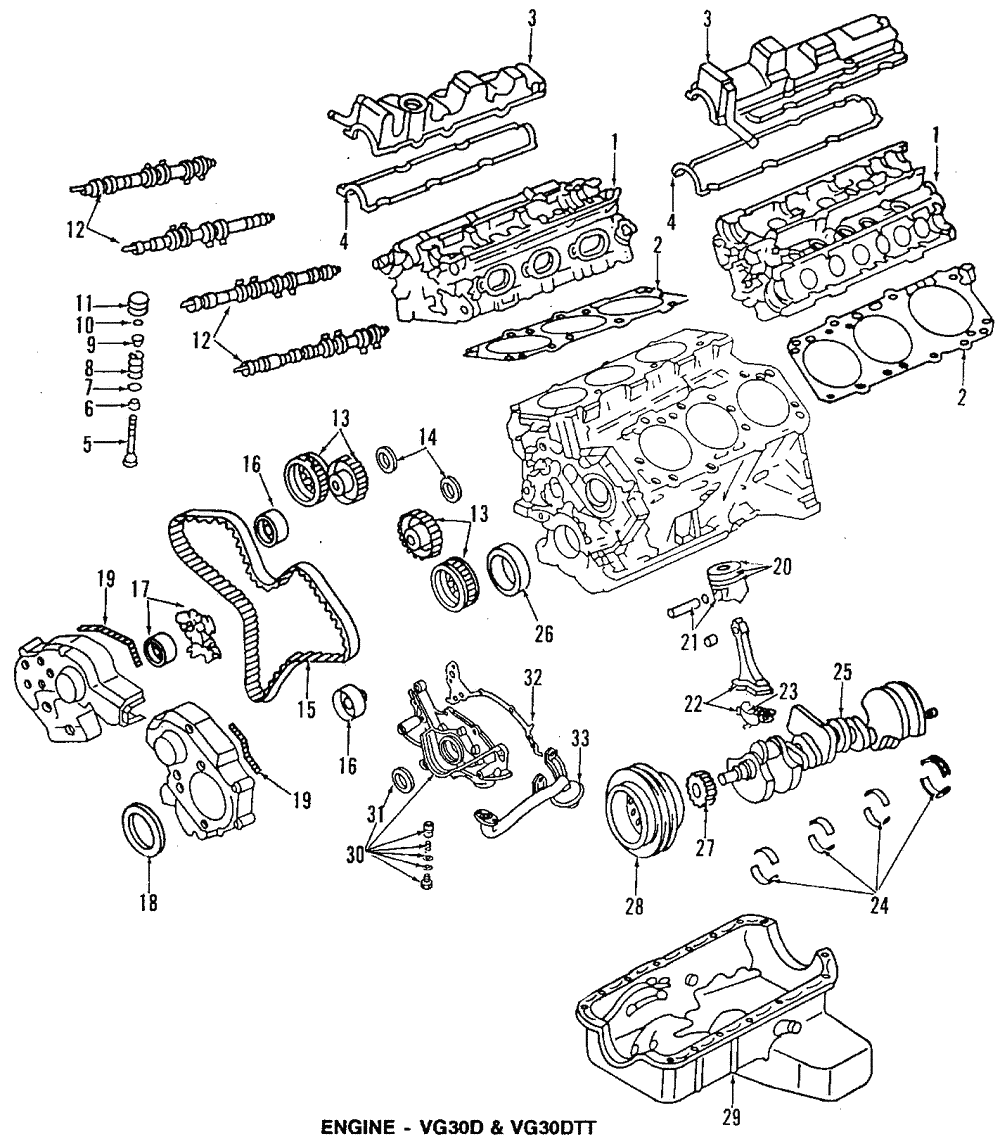 1993-1996 Nissan 300ZX Cylinder Head 11090-10Y00 | Parts