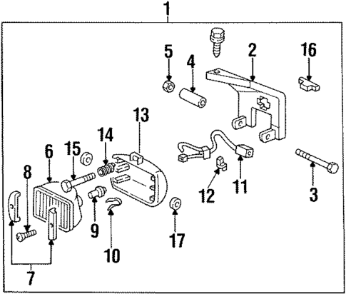 Fog Lamps for 1994 Chevrolet K1500 Pickup #1