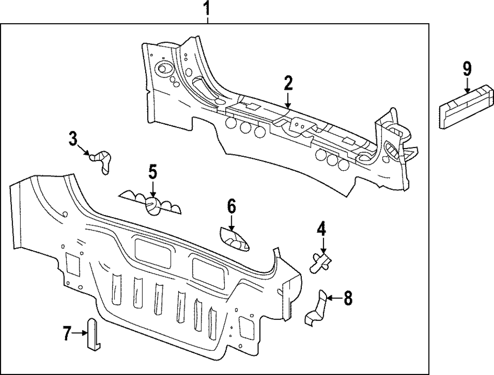 2018-2024 Chevrolet Equinox Rear Body Panel 84500369 | OEM