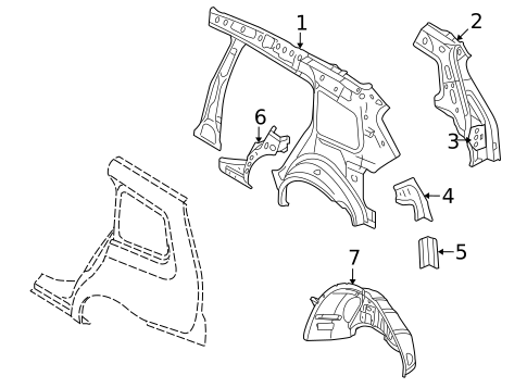 Inner Structure for 2007 Saab 9-3 #1