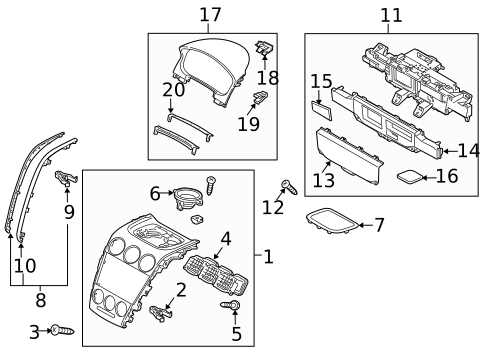 Instrument Panel Components for 2011 Mazda CX-7 #0