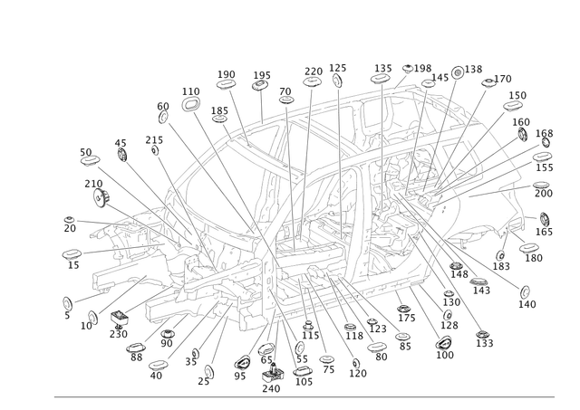 39976686 - Body-in-White: Stop Plug for Mercedes-Benz: 180A, 180b, 220a, 250, 300C, 300CD, 300S, 350SD, A220, A35 AMG, AMG GT, AMG GT 43, AMG GT 53, AMG GT 55, AMG GT 63, AMG GT 63 Pro, AMG GT 63 S, AMG GT 63 S E Performance, AMG GT Black Series, AMG GT C, AMG GT R, AMG GT S, B Electric Drive, B250e, C250, C300, C350, C350e, C400, C43 AMG, C450 AMG, C63 AMG, C63 AMG S, C63 AMG S E Performance, CL550, CL600, CL63 AMG, CL65 AMG, CLA250, CLA35 AMG, CLA45 AMG, CLA45 AMG S, CLS400, CLS450, CLS500, CLS53 AMG, CLS55 AMG, CLS550, CLS63 AMG, CLS63 AMG S, E250, E300, E320, E350, E400, E43 AMG, E450, E500, E53 AMG, E55 AMG, E550, E63 AMG, E63 AMG S, EQB 250+, EQB 300, EQB 350, EQE 350, EQE 350+, EQE 500, EQE AMG, EQS 450, EQS 450 SUV, EQS 450+, EQS 450+ SUV, EQS 580, EQS 580 SUV, EQS AMG, GL320, GL350, GL450, GL550, GL63 AMG, GLA250, GLA35 AMG, GLA45 AMG, GLB250, GLB35 AMG, GLC300, GLC43 AMG, GLC63 AMG, GLC63 AMG S, GLE300d, GLE350, GLE400, GLE43 AMG, GLE450 AMG, GLE550e, GLE63 AMG, GLE63 AMG S, GLK250, GLK350, GLS350d, GLS450, GLS550, GLS580, GLS63 AMG, Maybach EQS 680 SUV, Maybach GLS600, Maybach S550, Maybach S560, Maybach S580, Maybach S600, Maybach S650, Maybach S680, ML250, ML320, ML350, ML400, ML450, ML500, ML550, ML63 AMG, R320, R350, R500, S350, S400, S430, S450, S500, S55 AMG, S550, S550e, S560, S580, S580e, S600, S63 AMG, S63 AMG E Performance, S65 AMG, SL400, SL43 AMG, SL450, SL55 AMG, SL550, SL63 AMG, SL63 AMG S E Performance, SL65 AMG, SLC300, SLC43 AMG, SLK250, SLK280, SLK300, SLK350, SLK55 AMG, SLS AMG Image image