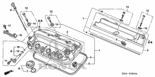 Cylinder Head Cover (1) for 2007 Honda Odyssey #0