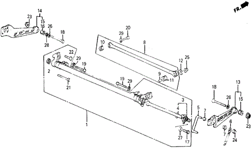 Rear Axle Beam for 1984 Honda Wagovan #0