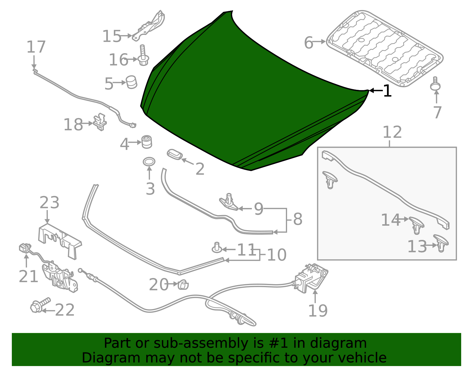 「G501」 BDY0-52-31XB - Hood Panel 2019-2025 Mazda 3 | Mazda-Parts