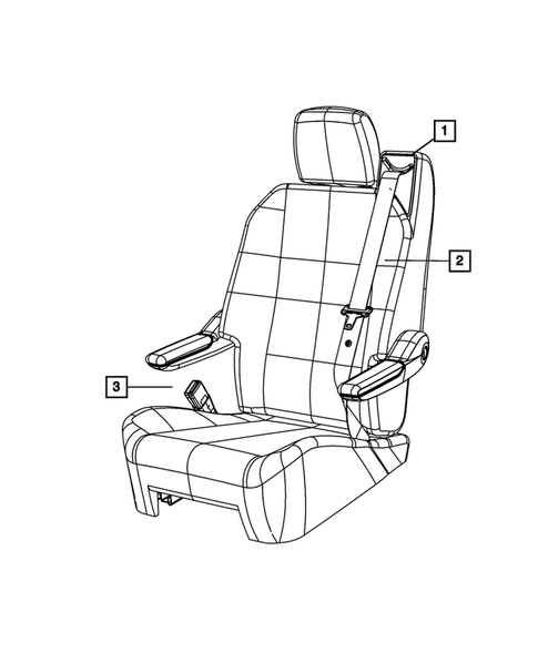 Seat Belts for 2009 Chrysler Town & Country #1