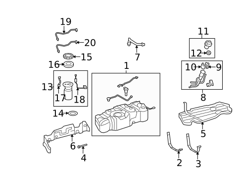 Fuel System Components for 2011 Toyota Tundra #0