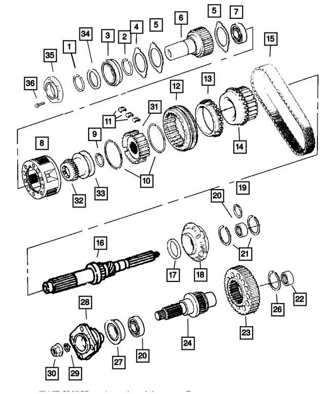 4338909 - Transfer Case Model 241 [DHE, DHG, DHH]: Ring for Mopar Image