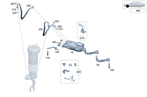Hydraulic System for Electrohydraulic Suspension for 2025 Mercedes-Benz Maybach S580 #0