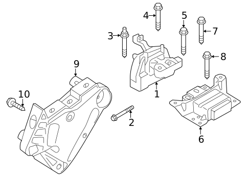 Engine & Trans Mounting for 2024 Audi A3 Quattro #0