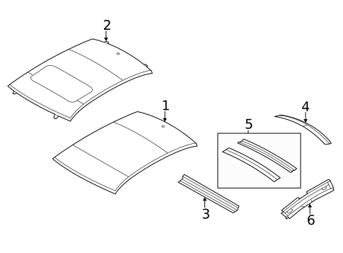 Roof & Components for 2012 Chrysler 200 #0