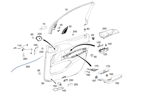 Door Paneling for 2022 Mercedes-Benz GLS450 #0