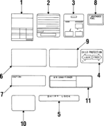 AW350151 - : Tire Info Label for Mitsubishi Image