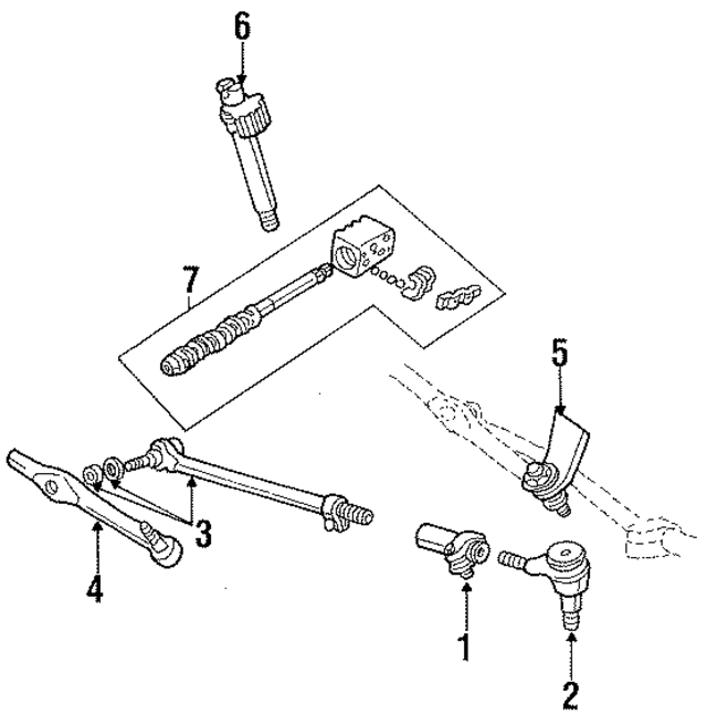 D7UZ3A131A - Steering: Outer Tie Rod for Ford Image