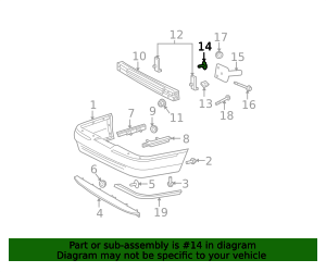 2003-2011 Ford Bumper Impact Absorber Rivet W701913-S303 | OEM Parts Online