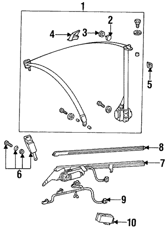 14086012859A86 - Electrical: Retractor Assembly for Mercedes-Benz Image
