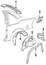 10084736 - Body: Inner Panel for Buick: Regal | Pontiac: Grand Prix Image