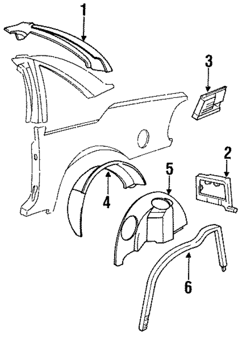Inner Structure for 1993 Pontiac Grand Prix #0
