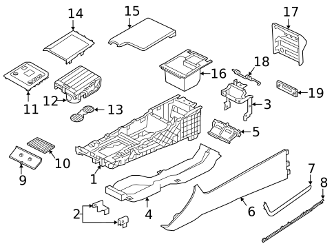 Console for 2020 Jaguar XE #0