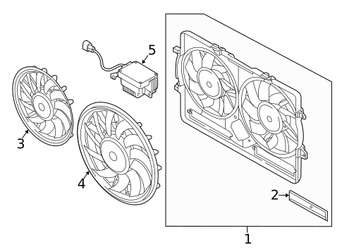 Cooling Fan for 2017 Audi Q3 #0