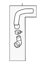 25412A7000 - Cooling System: Lower Hose for Kia: Forte Koup, Forte5 Image