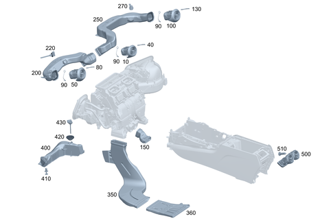 Air Ducting for 2018 Mercedes-Benz GLC350e #0