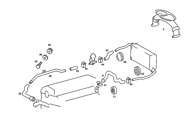 2018300225 - Heating and Ventilation: Fitting for Mercedes-Benz: 190, 190D, 190E Image image