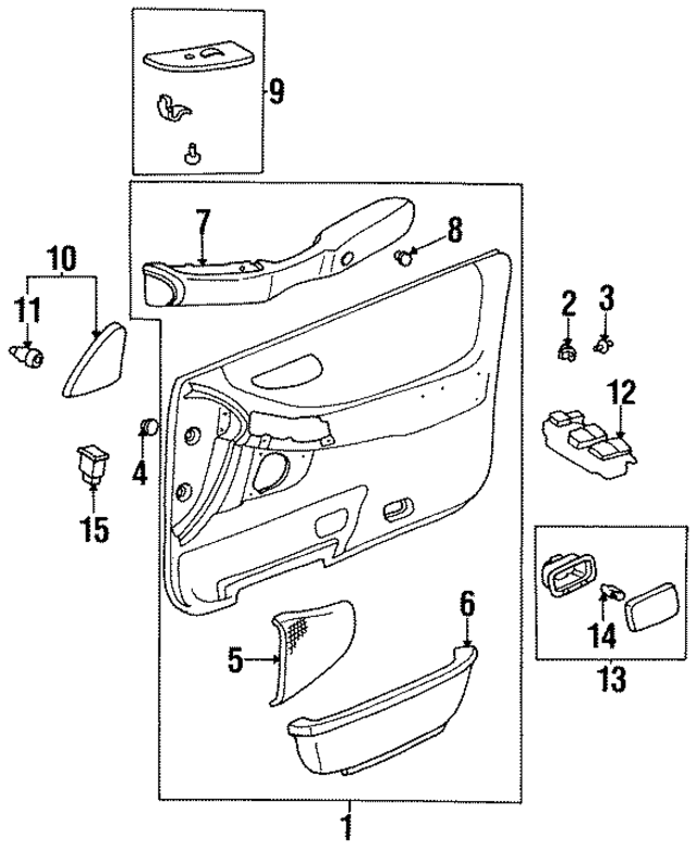 74241AC010E3 - : Armrest Plug for Toyota Image