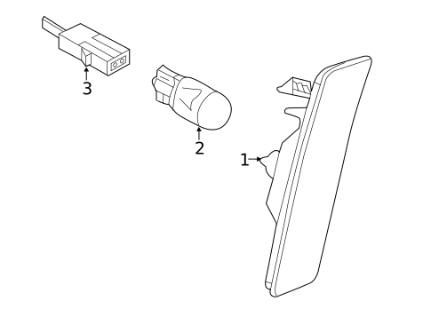 Side Marker Lamps for 2019 Volkswagen Beetle #1