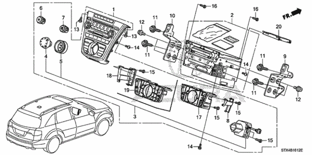 Audio Unit (Navi) (2) for 2010 Acura MDX #0