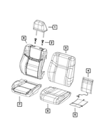 1VA60DX9AB - Interior Trim: Front Headrest for Chrysler: 300 Image