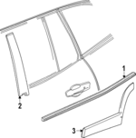 26521649 - : Belt Molding for GMC: Terrain Image