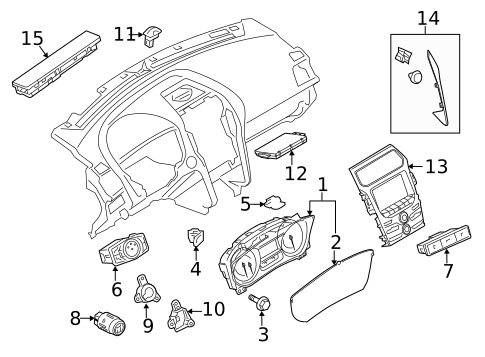 Headlamp Components for 2012 Ford Explorer #2