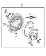 5114192AA - Brakes: Brake Shoe Hold Down Clip for Mopar Image