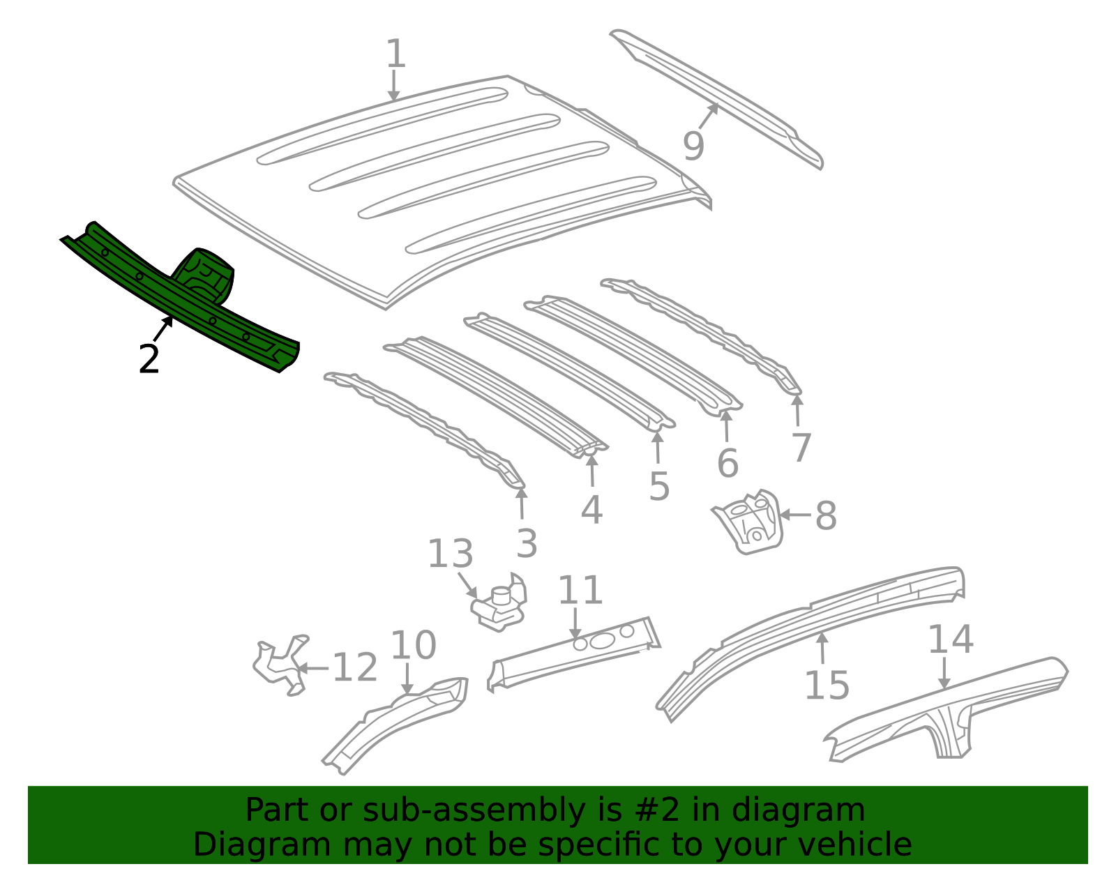 2014-2021 Toyota Tundra Roof Header Panel 63102-0C911 | OEM Parts Online
