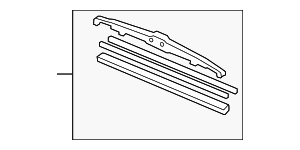 8521244032 - Body: Windshield Wiper Blade (Right, Front) for Toyota: Echo, Yaris Image