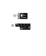 68564902AA - Labels: Unleaded Fuel Only Label for Mopar Image