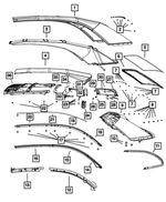 68028483AA - Body Sheet Metal Except Doors: Nut for Mopar Image