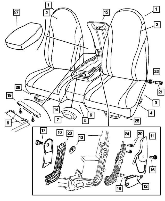 4773418 - Interior Trim: Bracket Cover for Mopar Image