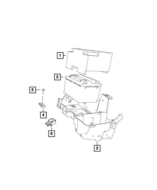 BBH7F001AA - Electrical: Storage Battery, Us for Mopar Image image