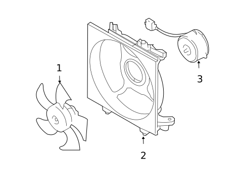 Cooling Fan for 2008 Subaru Outback #1