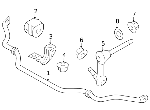 Stabilizer Bar & Components for 2013 Nissan 370Z #0