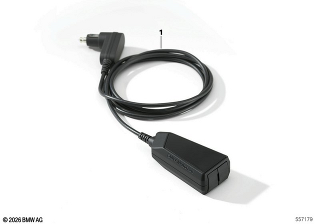 77525A417F9 - : Dual USB Charger With Cable - 600 Mm for BMW-Motorrad: C 400 GT, C 400 X, C 650 GT, C 650 Sport, C evolution, F 650 GS, F 700 GS, F 750 GS, F 800 GS, F 800 GS Adventure, F 800 GT, F 800 R, F 800 S, F 800 ST, F 850 GS, F 850 GS Adventure, F 900 GS, F 900 GS Adventure, F 900 GS SF, F 900 R, F 900 XR, G 310 GS, G 310 R, HP2 Sport, K 1200 GT, K 1200 R, K 1200 R Sport, K 1200 RS, K 1200 S, K 1300 GT, K 1300 R Image