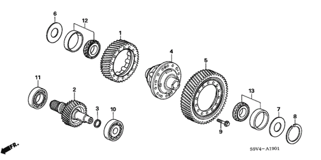 AT Differential ('06-) (4WD) for 2006 Honda Pilot #0