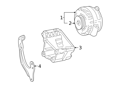 Alternator for 2005 Mercury Monterey #0