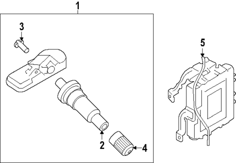 Tire Pressure Monitor Components for 2024 Hyundai Santa Fe #0