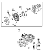 68050639AA - : A/c Compressor Pulley Hub Kit for Mopar Image
