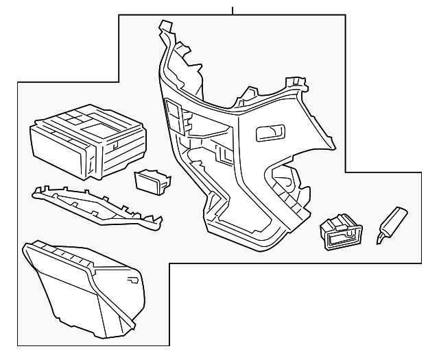 77299-TK8-A71ZC - Console Assembly 2014-2017 Honda Odyssey | Honda