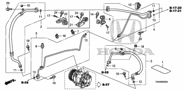 A/C Hoses - Pipes for 2012 Honda Fit #0