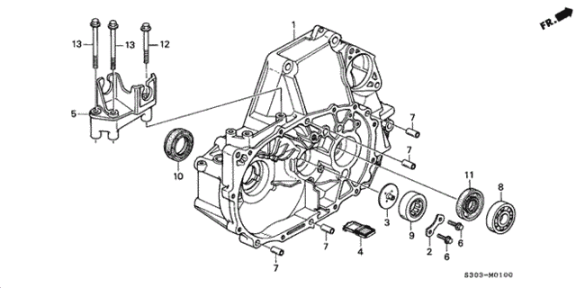 MT Clutch Housing for 2000 Honda Prelude #0